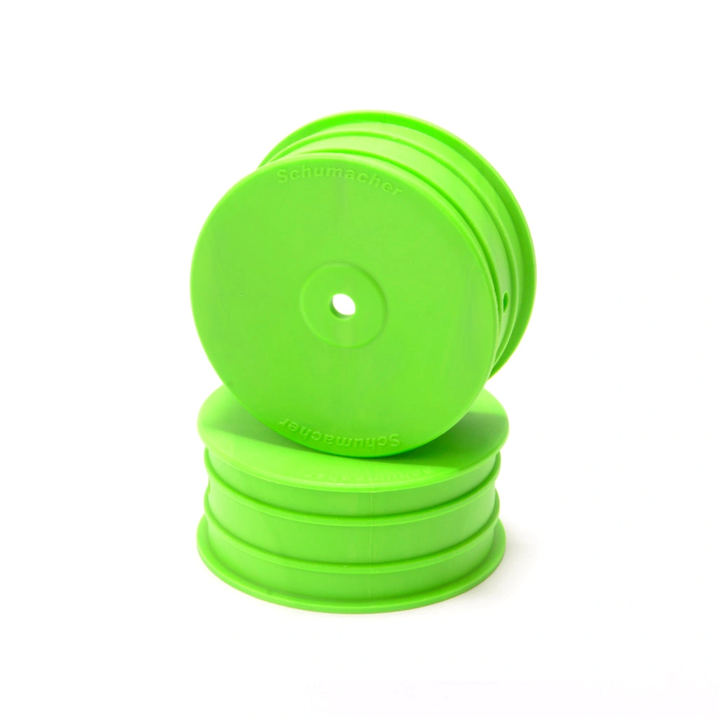 Ready to Race: Green 1/10 4WD Buggy Front Wheel (2 Pack)